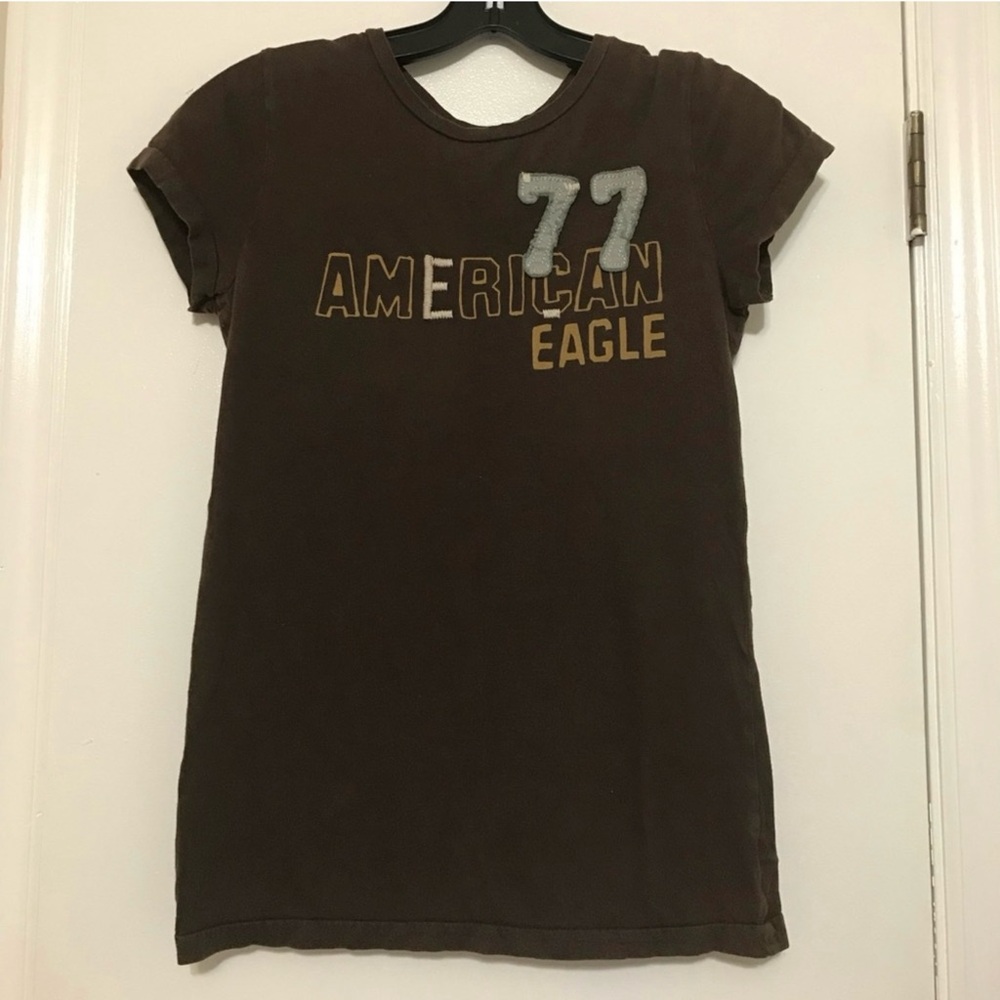 American Eagle Outfitters Dark Brown Tee